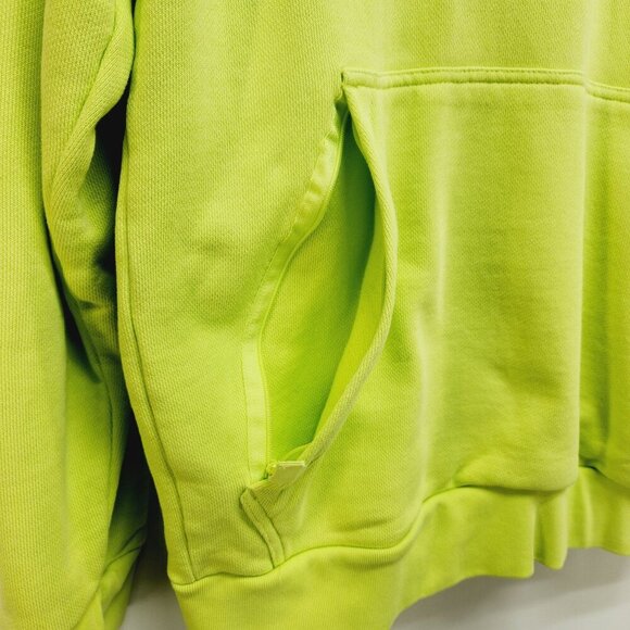 Adidas Adventure Lime Green Hoodie Mens  Size S Kangaroo Pocket Drawstring Hood - Picture 9 of 12